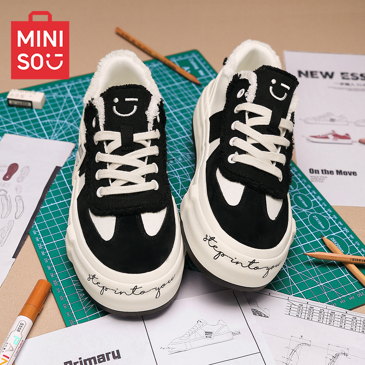 名创优品冬季男鞋小众潮流休闲板鞋2025今年流行鞋子情侣百搭潮鞋商品图