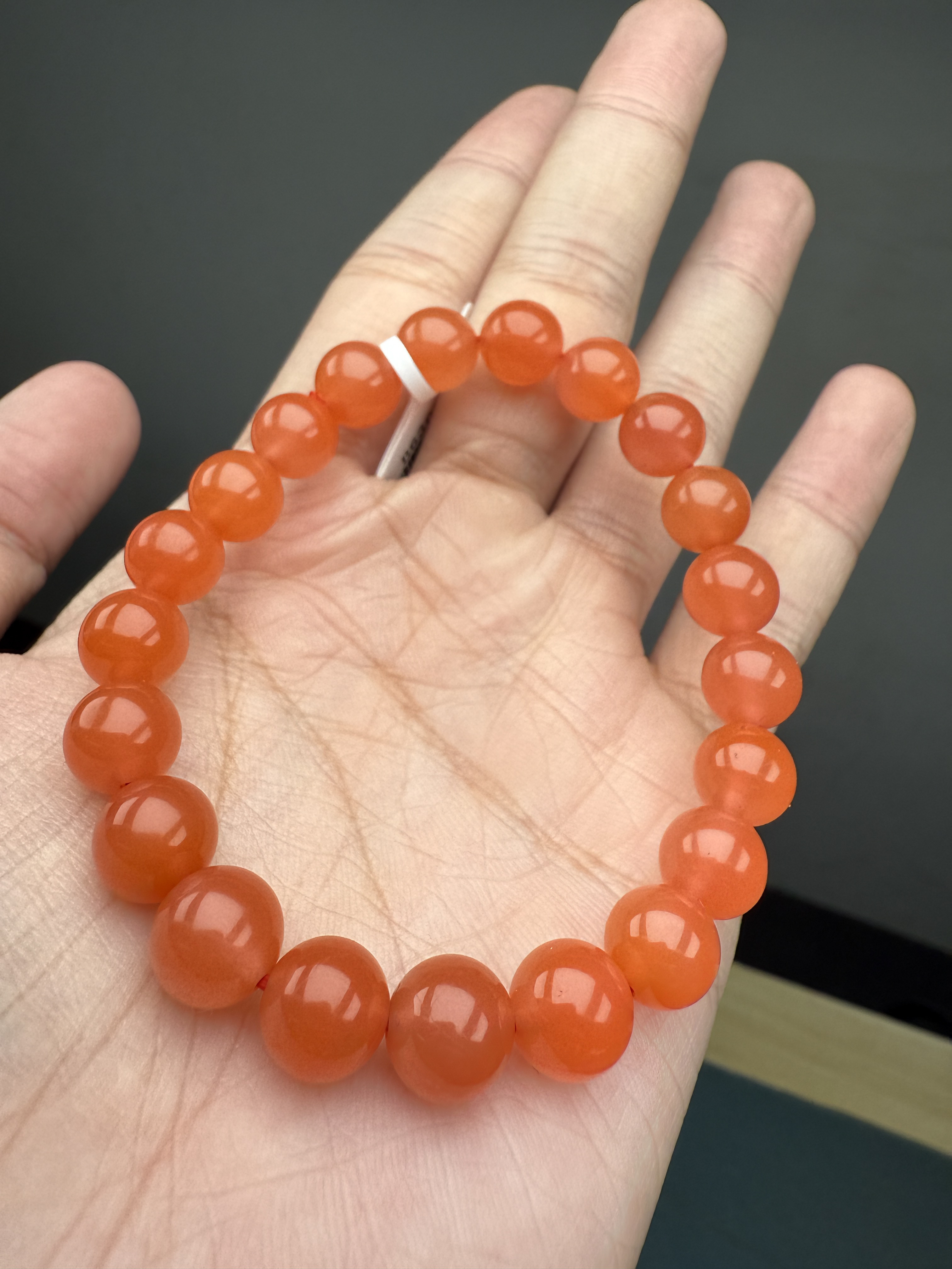 南红单圈手串冷水河10