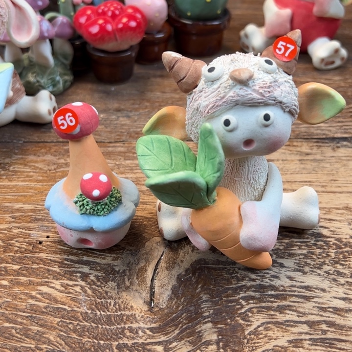 善***人摆件陶小镇青花每日有新品两个