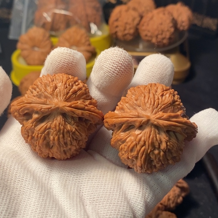 文玩核桃吊坠43白狮子