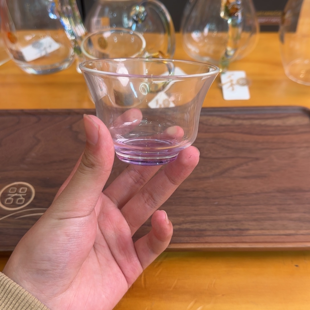 禾器清杯主人杯浅紫色