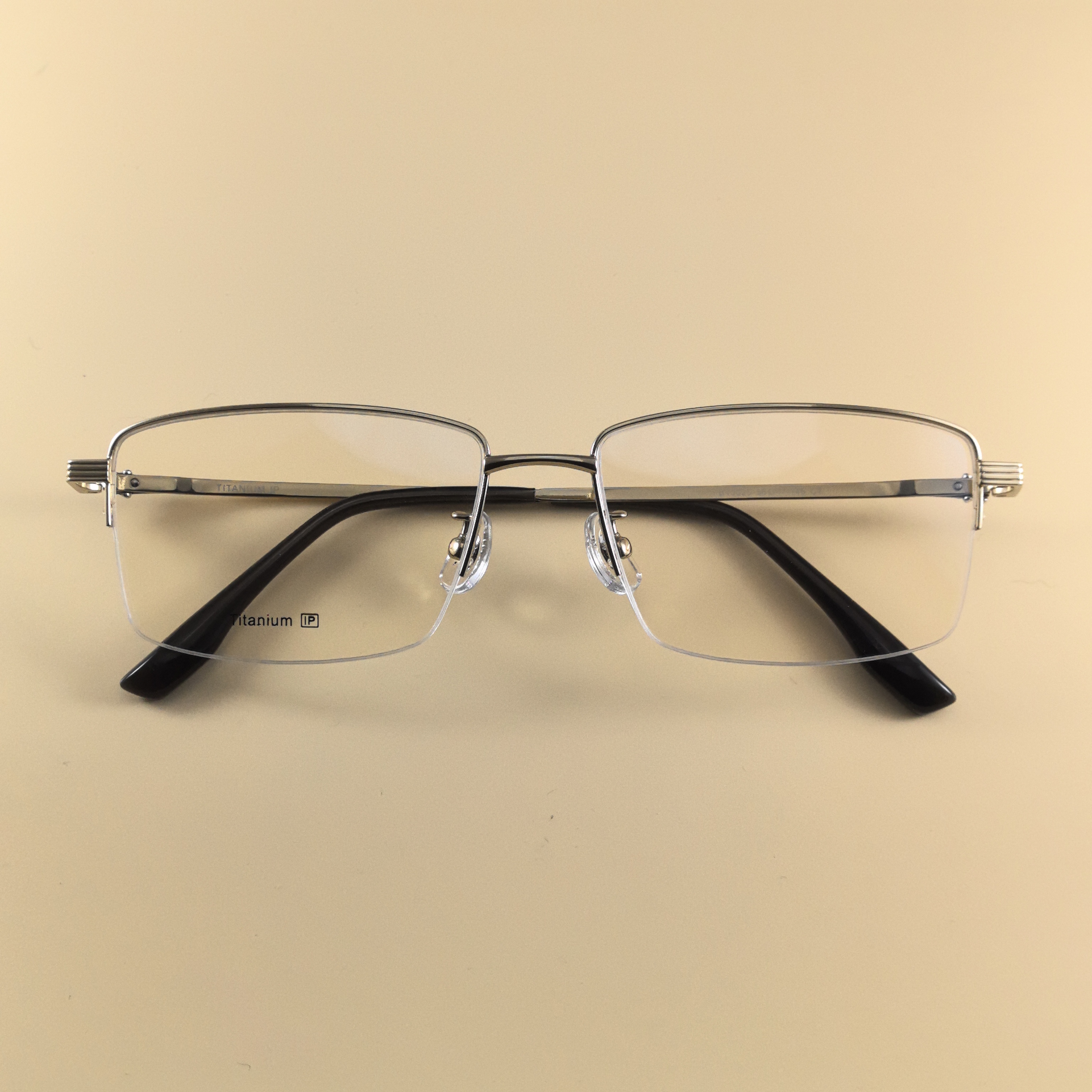 新款高端商务金丝半框近视眼镜男士可配度数3025复古眼镜框架