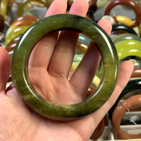 岫玉手镯未镶嵌2号