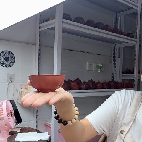 紫砂茶案海棠杯海棠杯