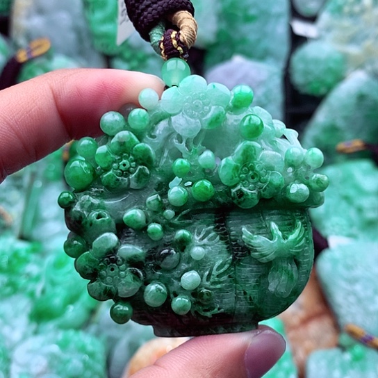 翡翠吊坠(不含链)未镶嵌