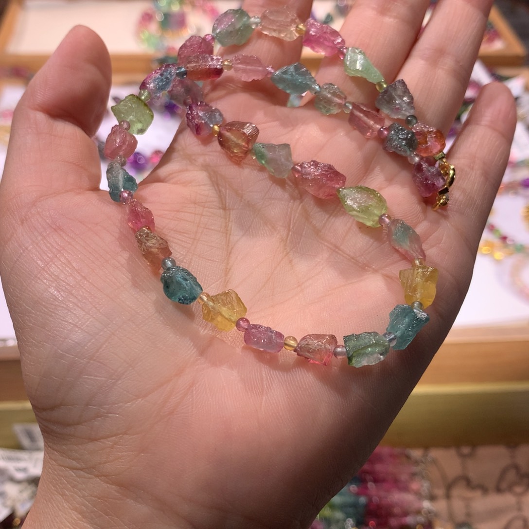 超***妈手串未镶嵌碧玺项链