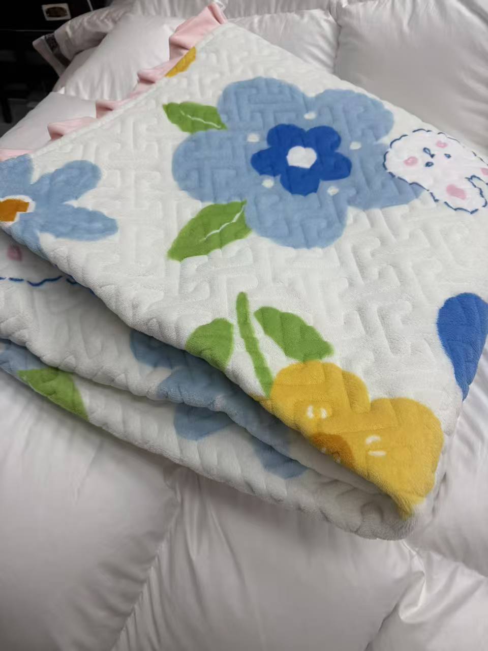 法莱绒床盖奶绒保暖不滑被子以直播间为准