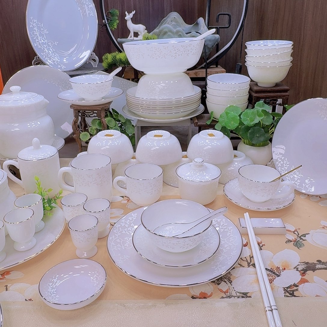 瓷暗香浮动餐具套装