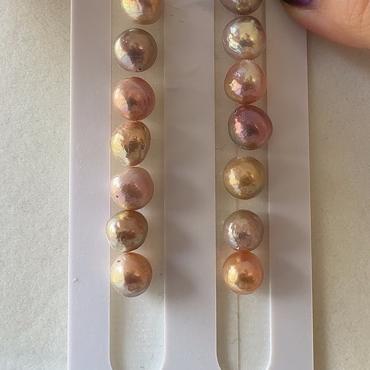 璐***滢淡水珍珠手绳银S925镶嵌糖纸巴洛克手链