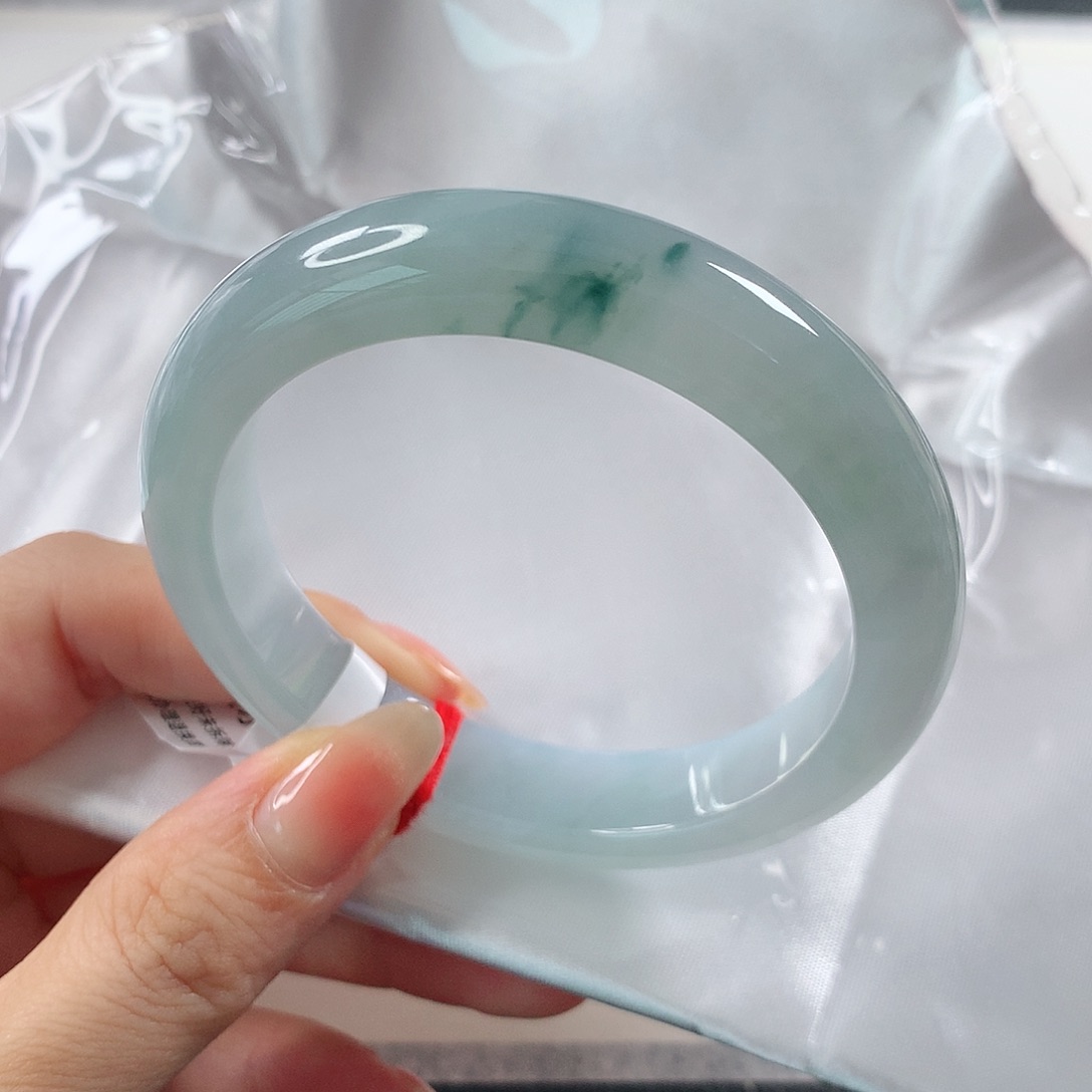 翡翠手镯未镶嵌 正圈①④⑥
