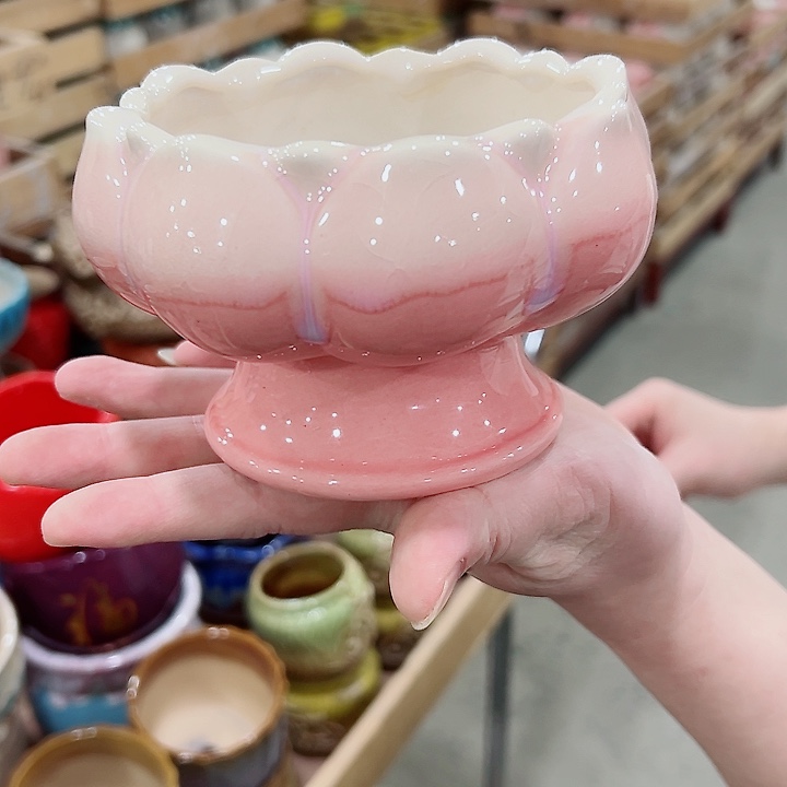 有孔.凑满10元发货多肉陶瓷花盆！