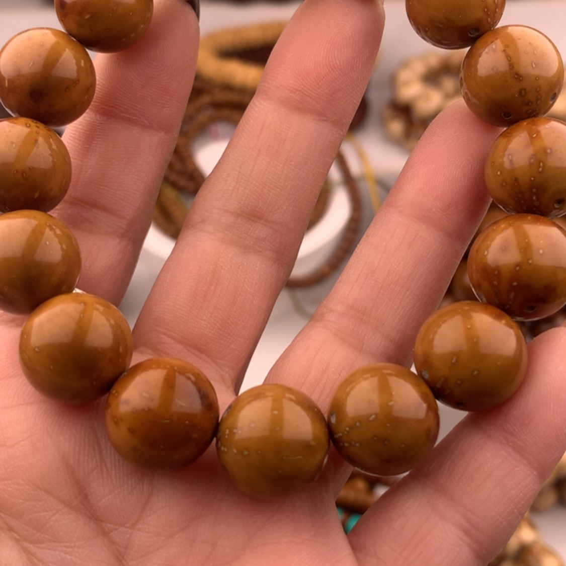 【闪购商品】紫金鼠手串半实心光珠14