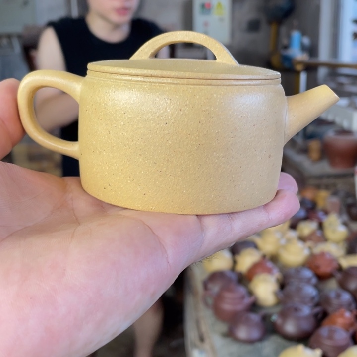 紫砂紫砂汉瓦。本绿（微暇