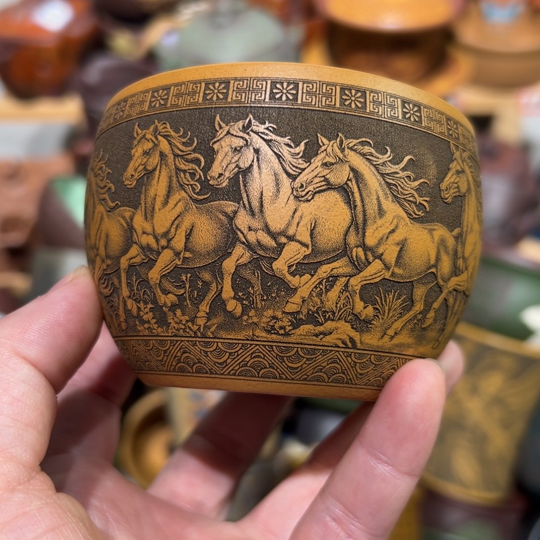 紫砂茶杯宜兴紫砂主人杯