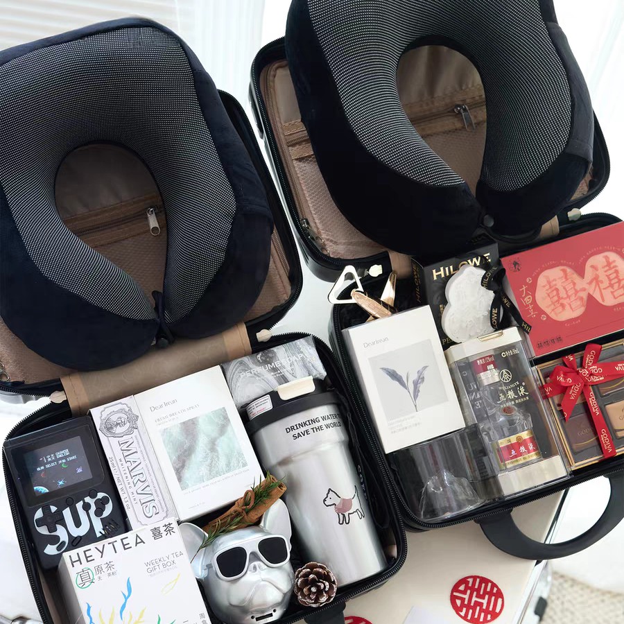 伴郎伴娘伴手礼结婚实用手提礼盒空盒子高级轻奢送兄弟团男士礼物