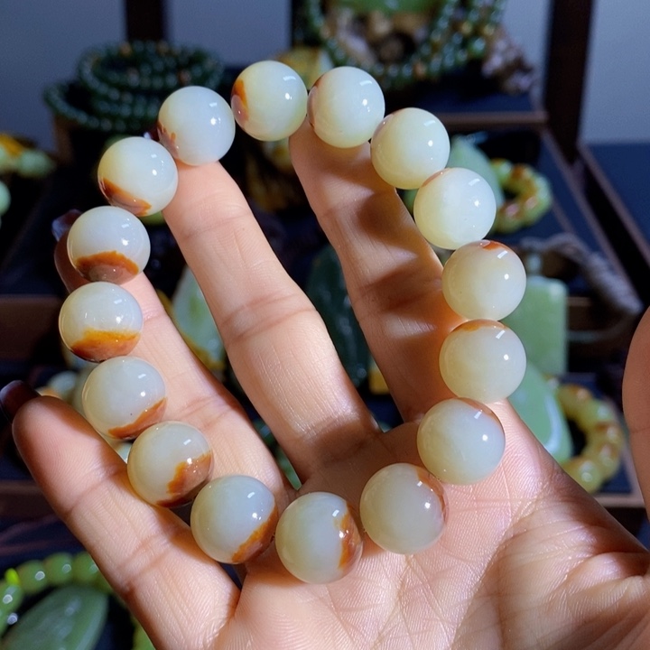 和田玉手链未镶嵌不***季