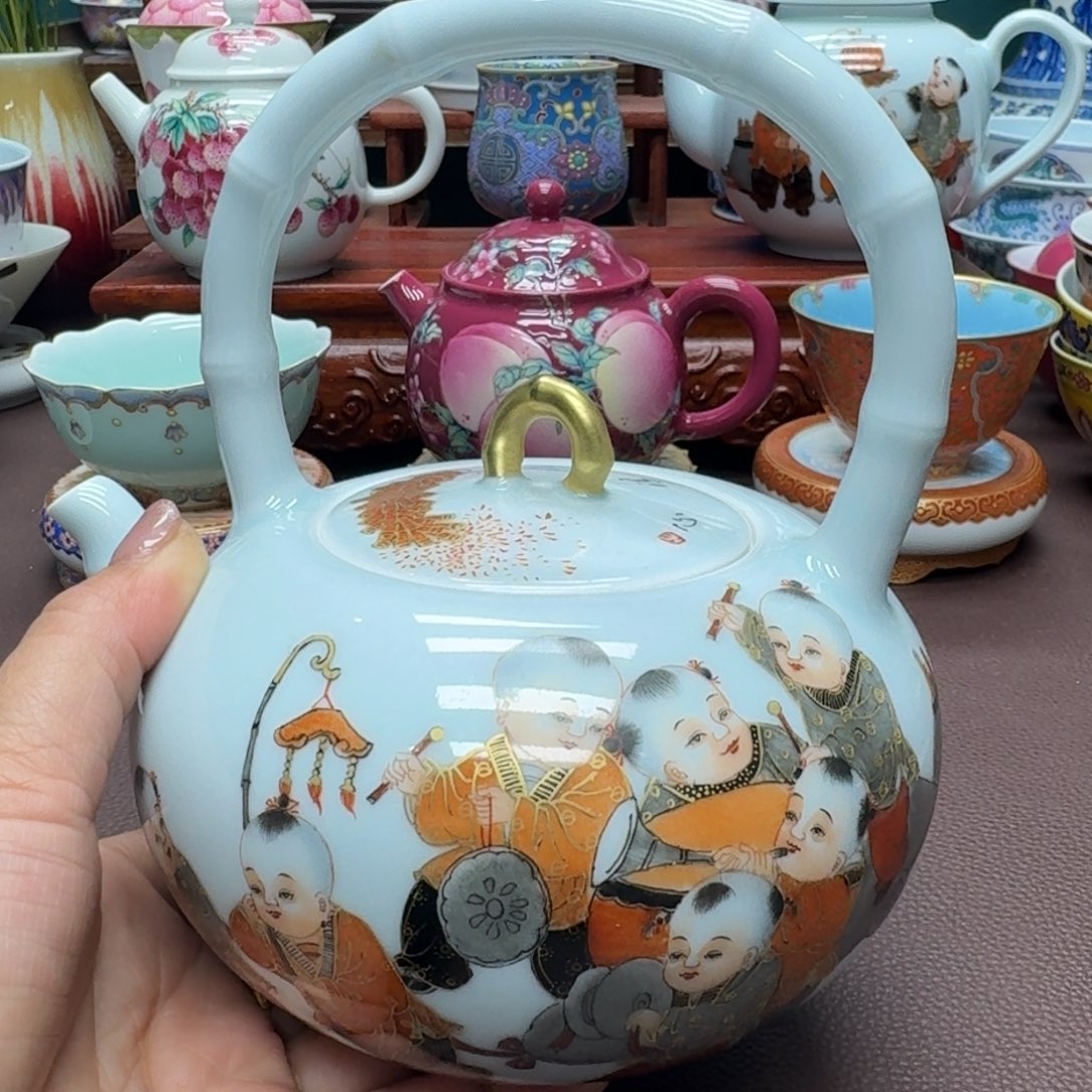 瓷片景德镇仿古手工制作精品展示