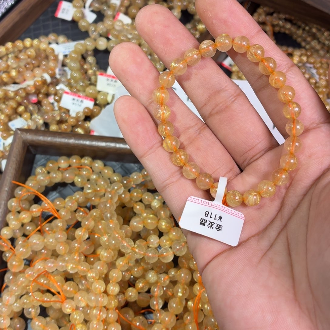 发晶手链未镶嵌卡7