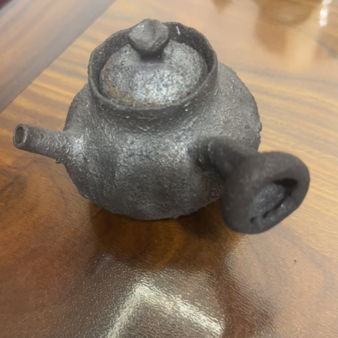 柴烧手捏仿南蛮器型泡茶壶