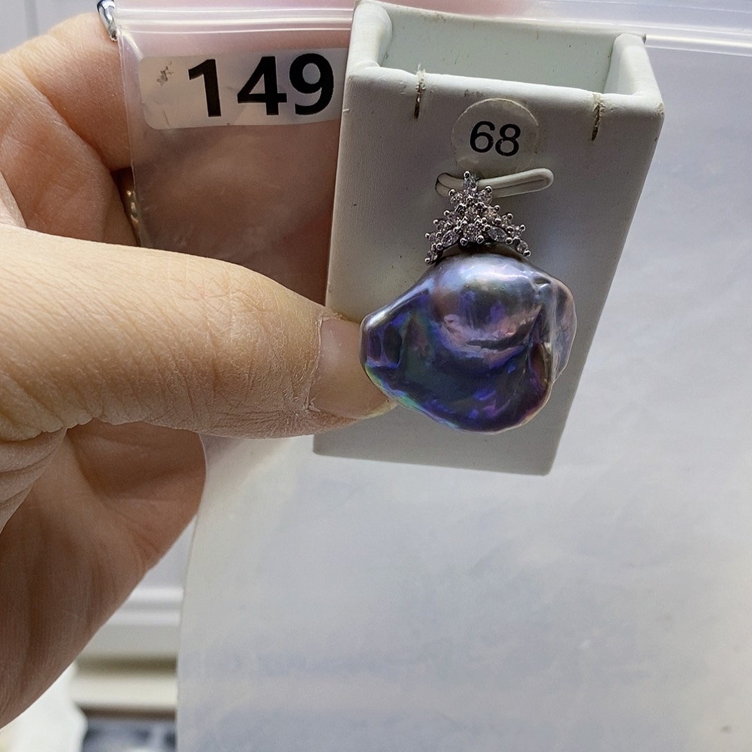 颈饰合金淡水珍珠