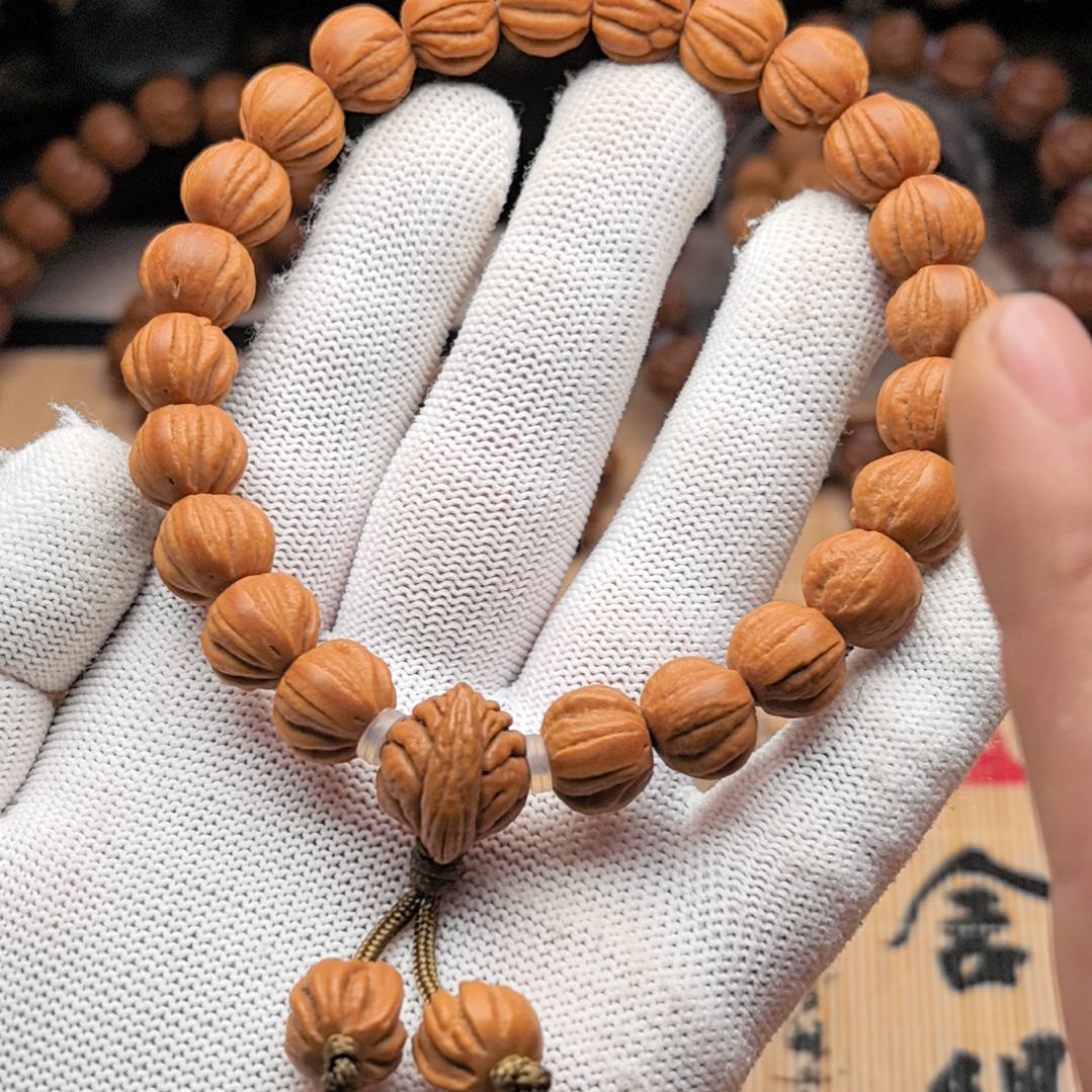 吊坠桃核京八棱手持