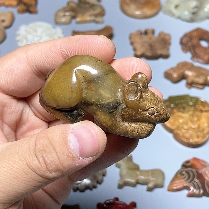 和田玉未镶嵌颈饰149