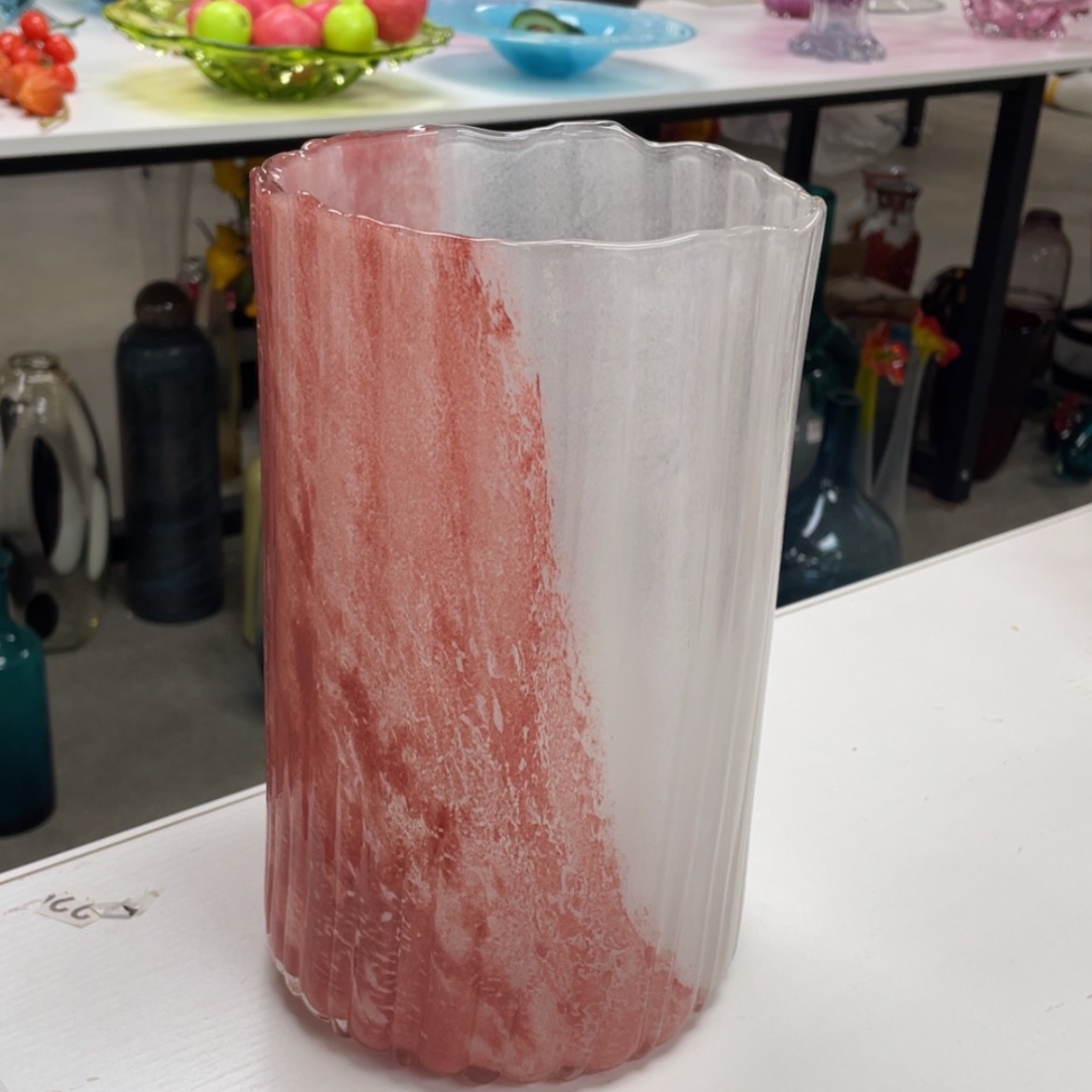 【闪购商品】琉璃手工艺术花瓶摆件 高26 直径15