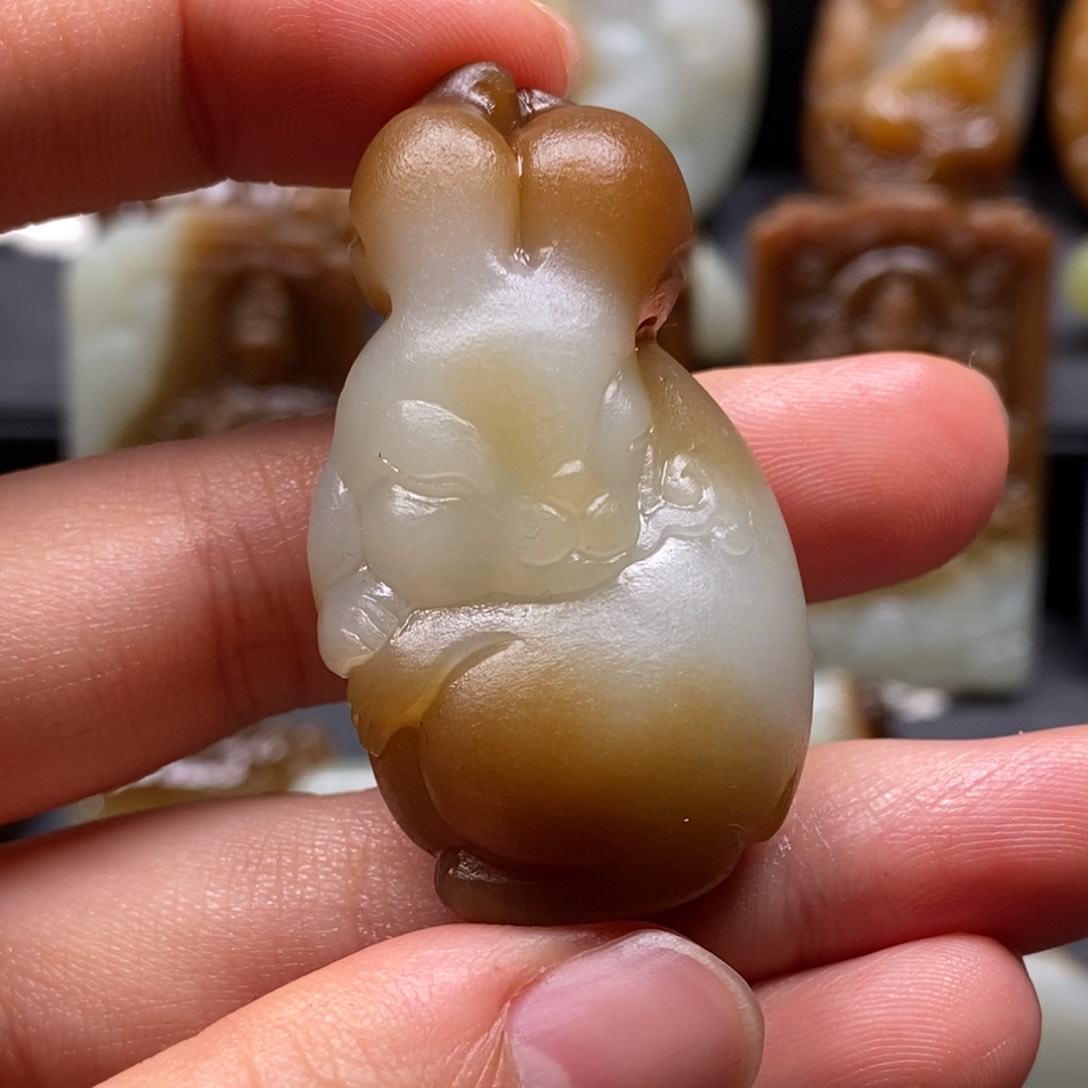 和田玉吊坠(不含链)未镶嵌