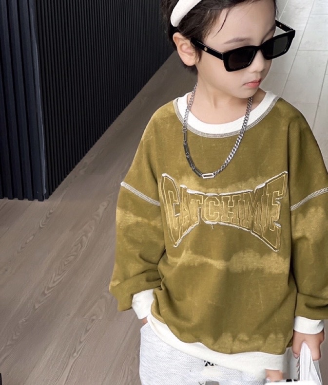 2025春夏季新款洋气男童女童潮酷韩范儿卫衣（下单请备注编码）百搭