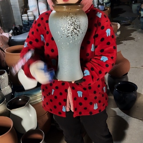 16口38高瑕疵底裂盆子 