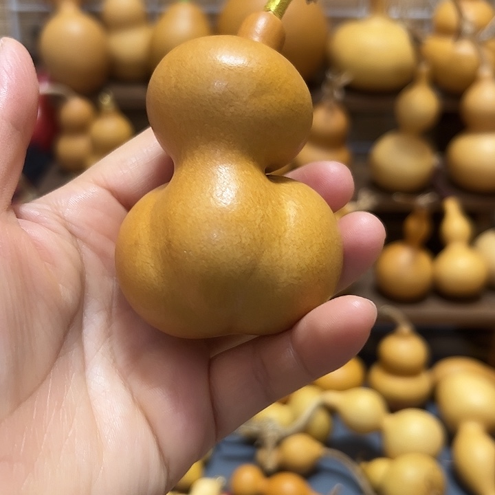 胖头金蟾葫芦娃手把件