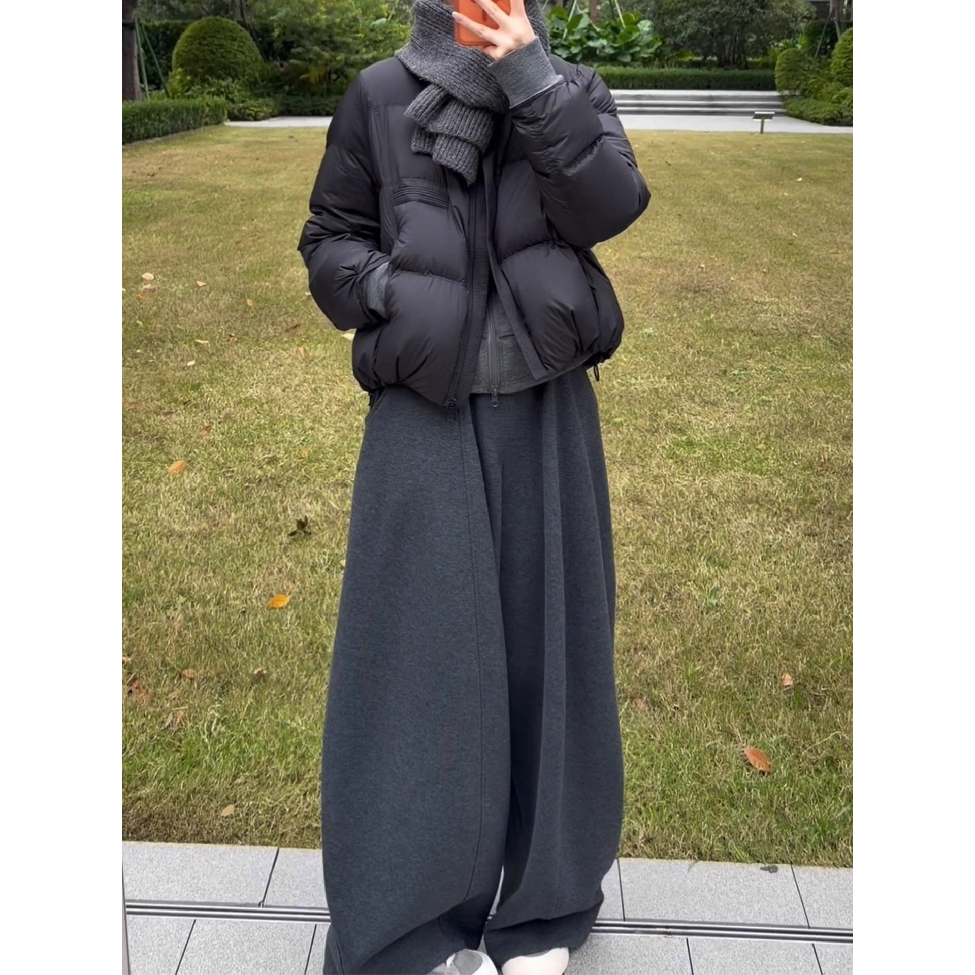 【露思同款&羊毛弯刀气球裤】秋冬新款韩系羊毛弯刀气球裤DF918