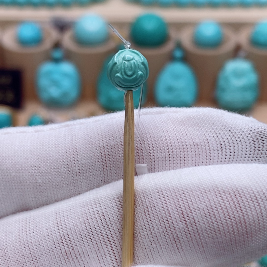 绿松石未镶嵌珠宝奇石7.5mm