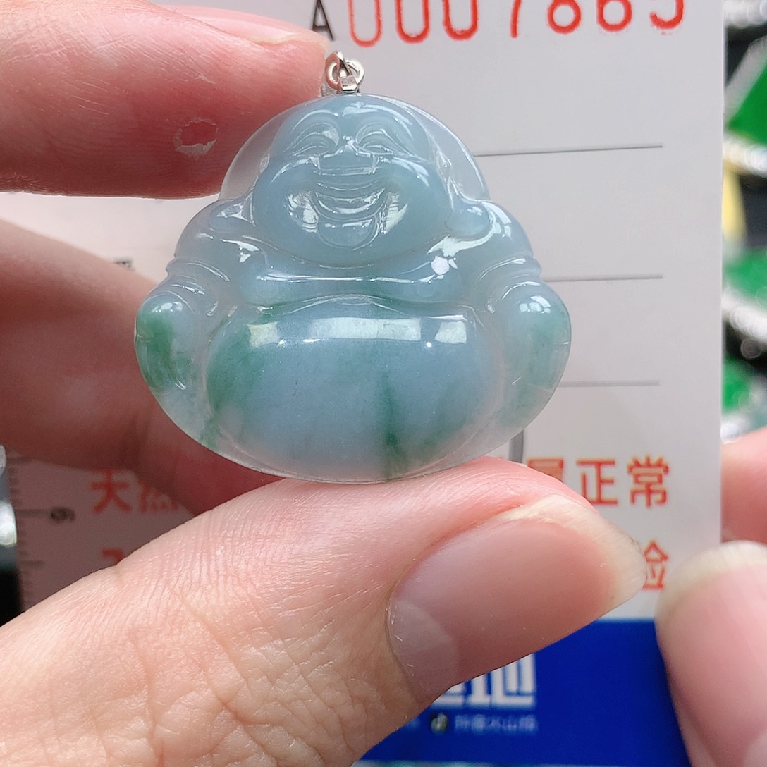 翡翠吊坠(不含链)银S925镶嵌