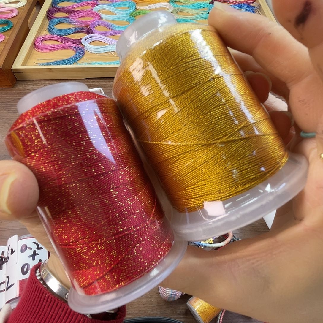 聚酯纤维9股70克正金50克朱草