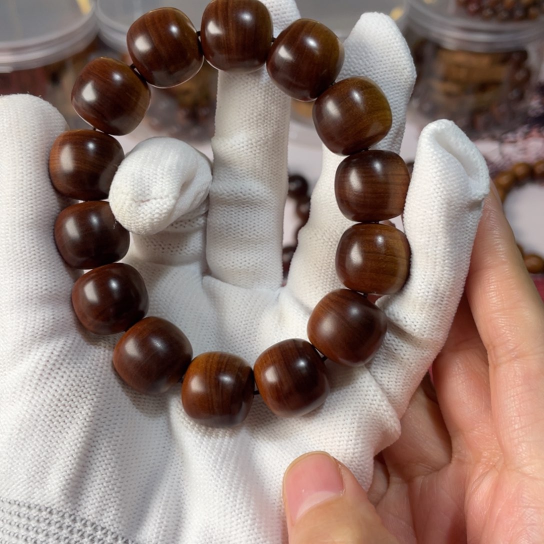 檀香木手串/手链晓*1516焦糖