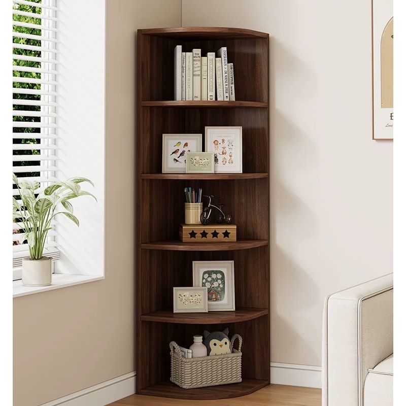 角柜靠墙置物架墙拐角收纳客厅卧室转角家居装饰三角书架多层边柜