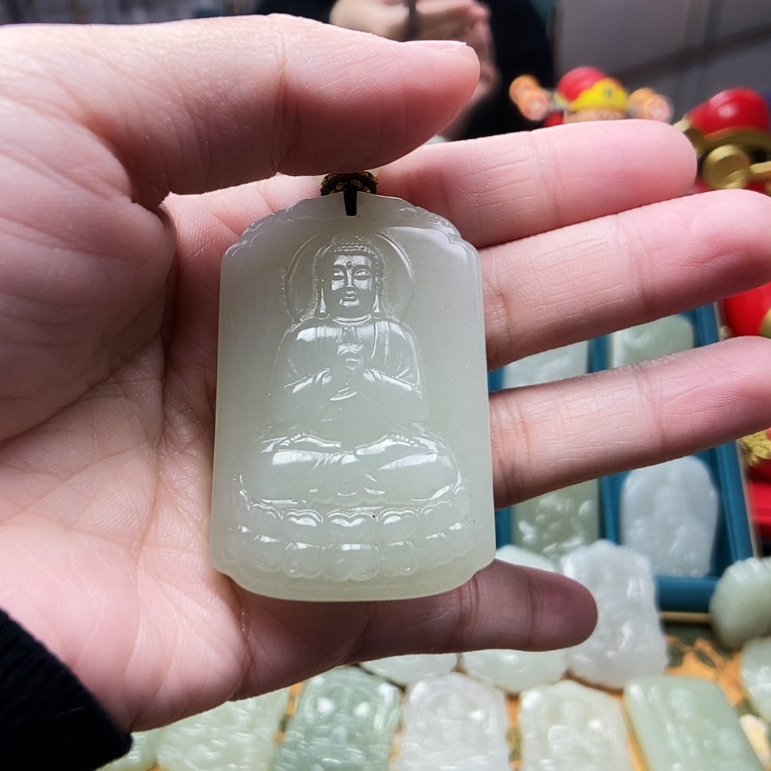 和田玉颈饰未镶嵌酷*