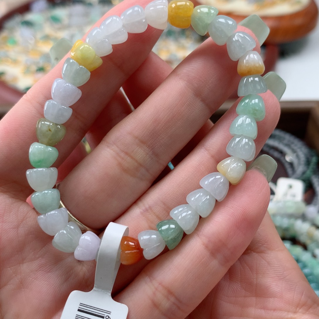 散珠翡翠桂花手串