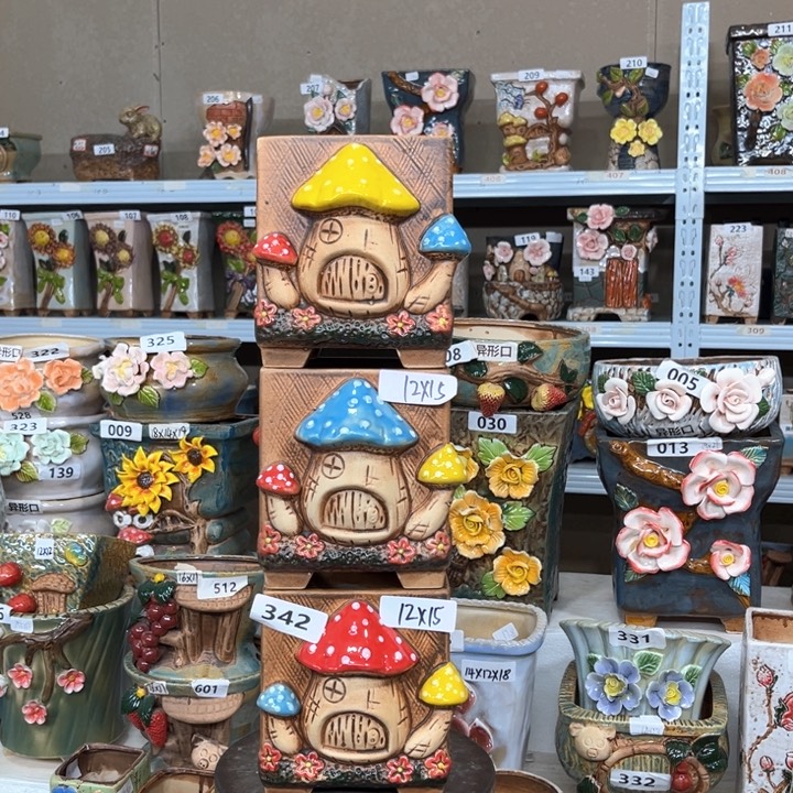 紫砂花盆粗陶材质多肉花盆