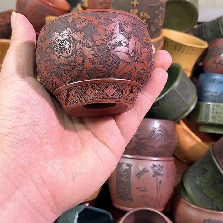 茶杯紫砂全手工紫砂主人杯