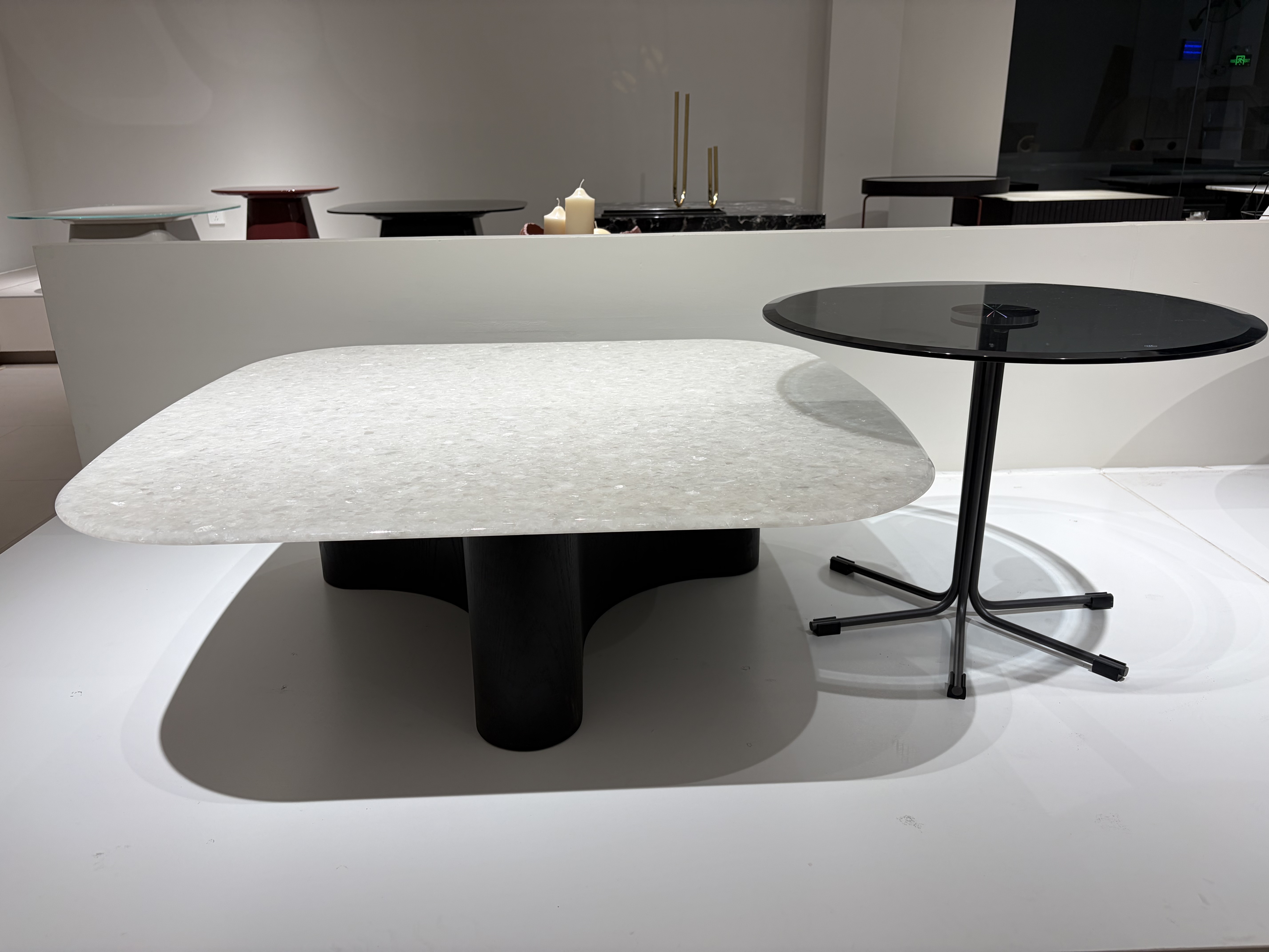 巴西冰钻天然奢石茶几家用客厅意式极简