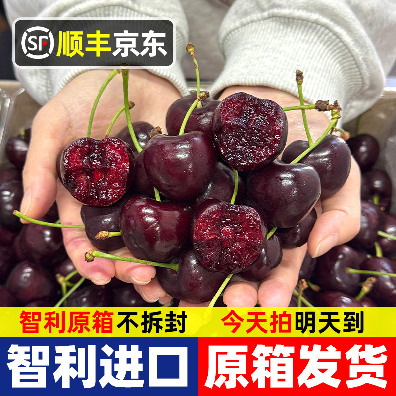 3JD特大果【今天拍明天到】智利进口原箱车厘子孕妇宝宝水果内附果径卡2500-800g海运JU桑提娜樱桃智利共和国