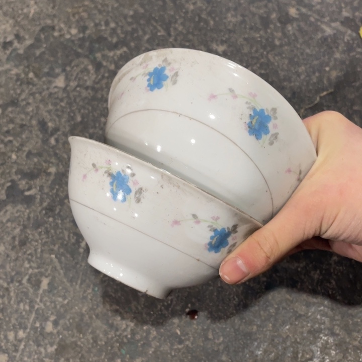 醴陵高温瓷釉上印花12.5厘米微瑕