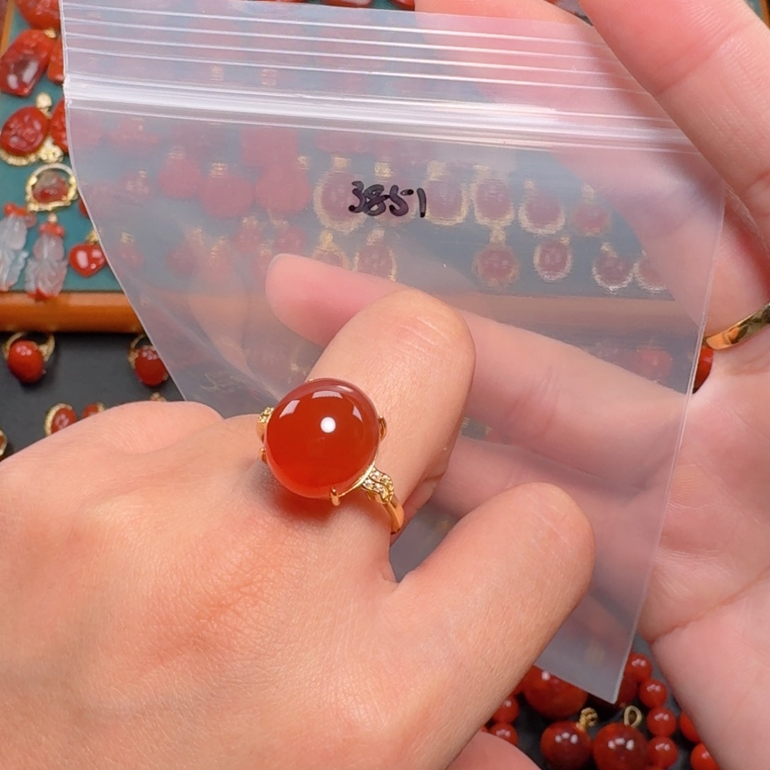 南红玛瑙南红银S925镶嵌