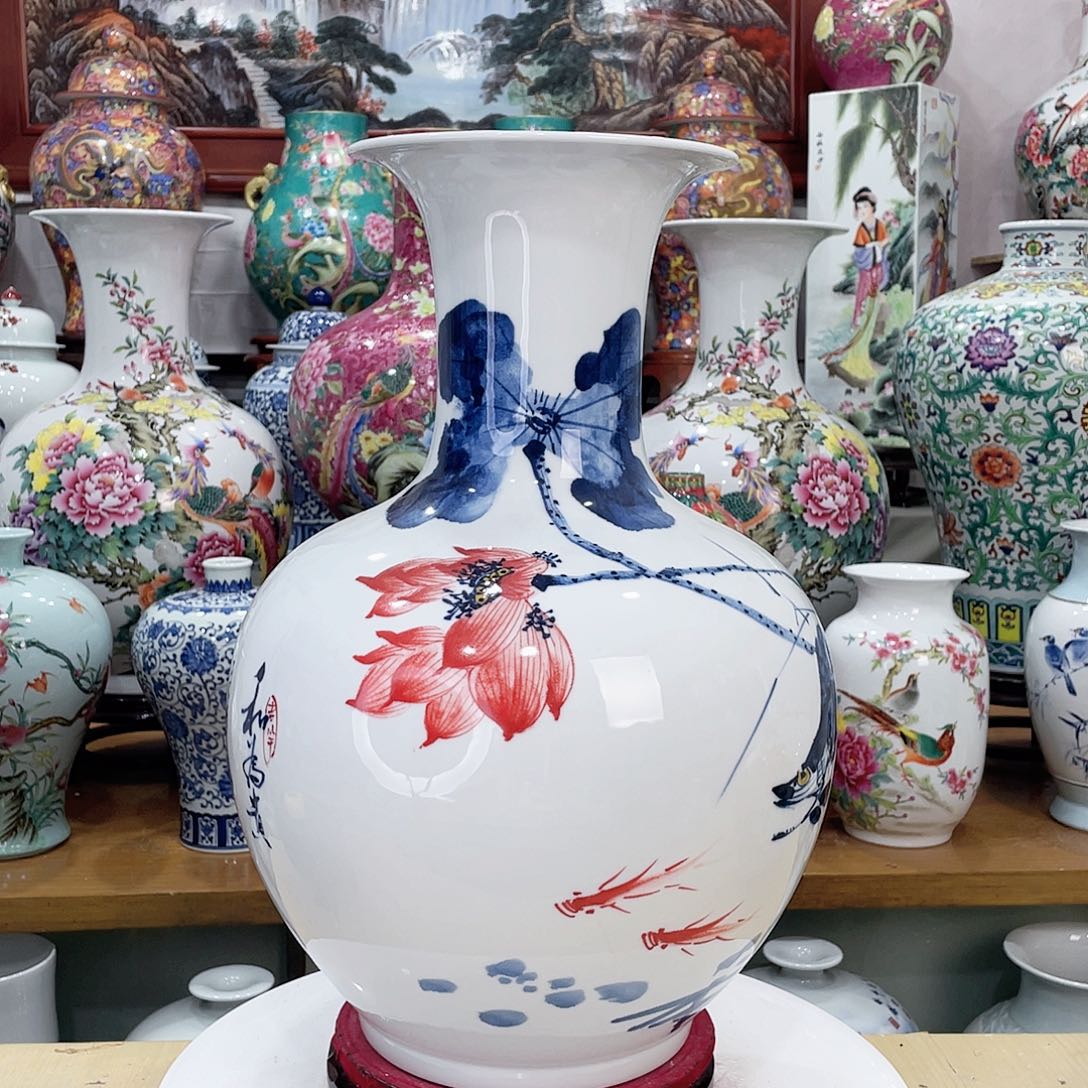 心***海摆件陶景德镇的陶瓷