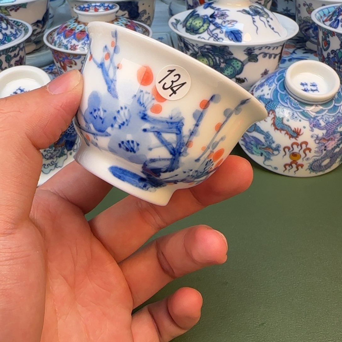 彦祖纯手工手绘茶具134