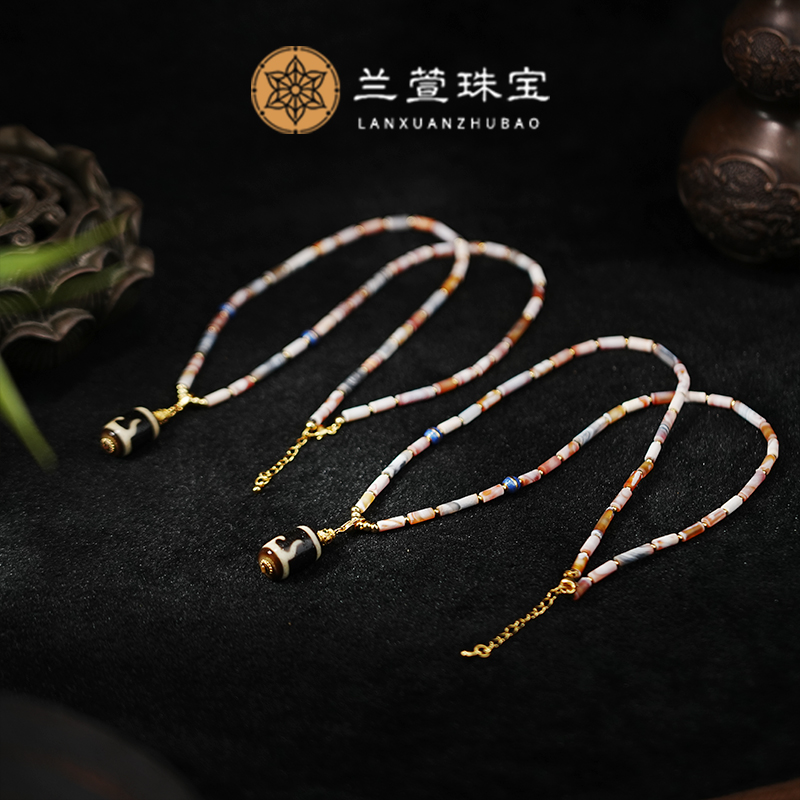 【兰萱 • 新玛瑙上肯工艺系列】二y吊坠款 多样性发货 发其一　54