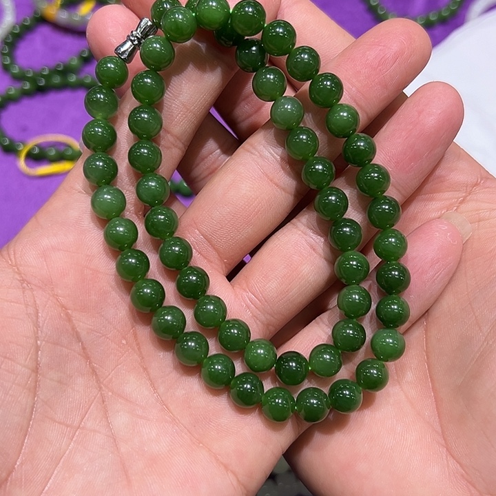 和田玉未镶嵌手串