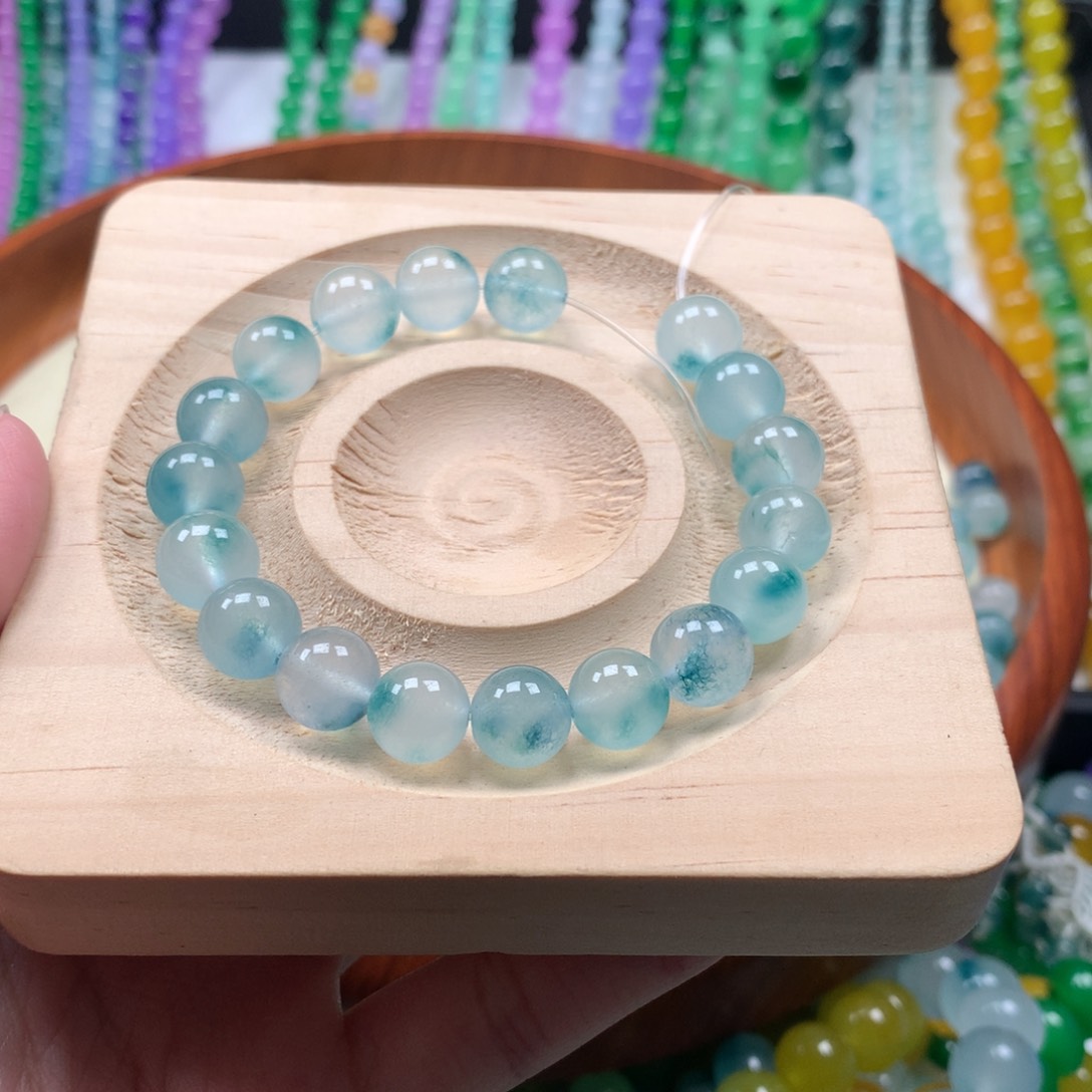 天然缅甸a货散珠项链手串链接1